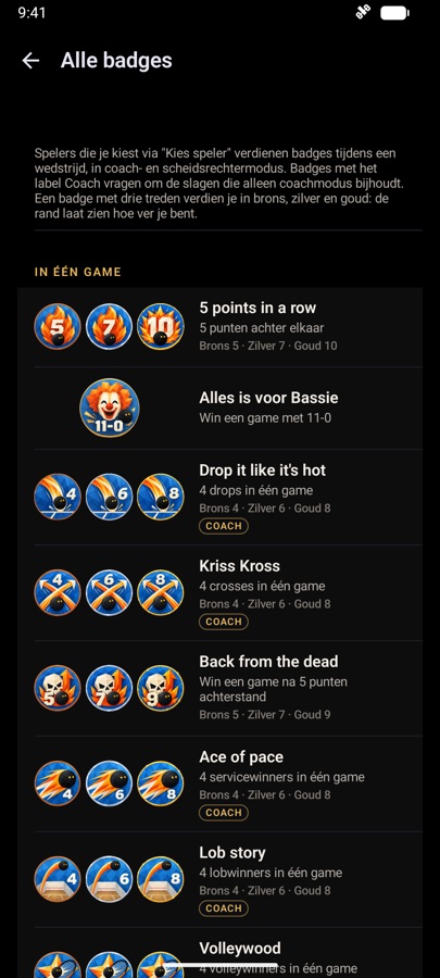 All badges